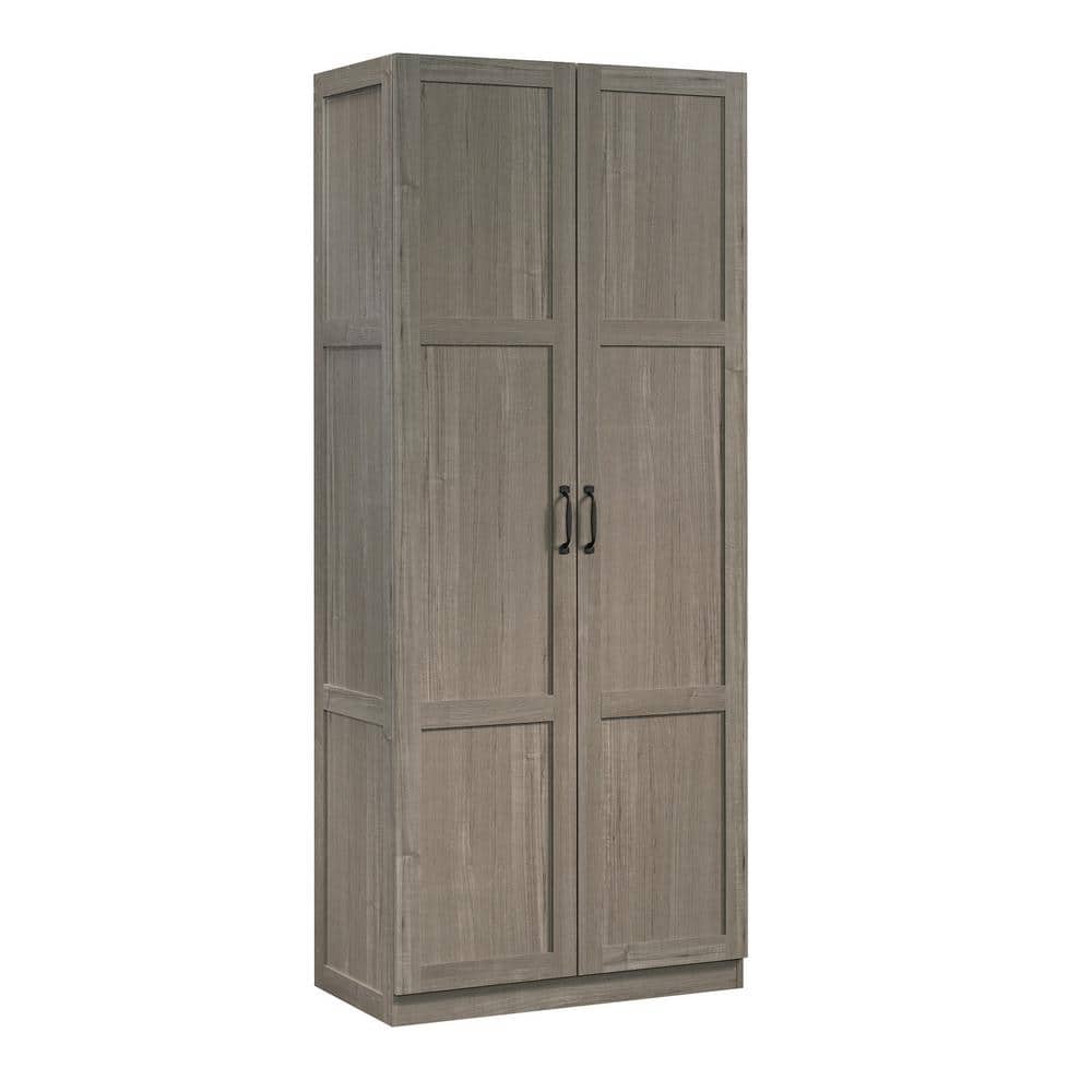 Silver Sycamore Tall Adjustable Shelving Storage Cabinet