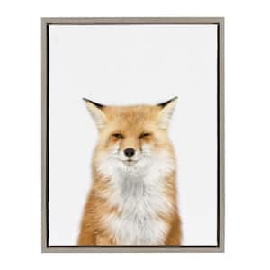 Sylvie "Animal Studio Fox 3" by Amy Peterson Framed Canvas Wall Art