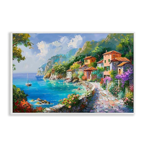 Trademark Fine Art 35 in. x 47 in. Mideterreanean Beach Canvas Art