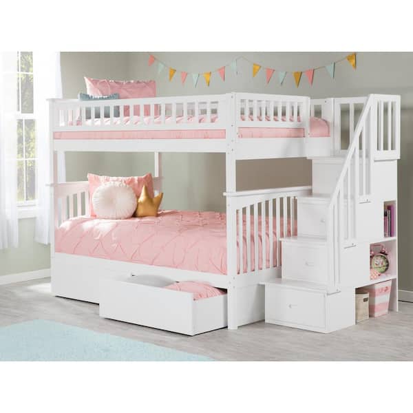 Atlantic Furniture Columbia Staircase, Furniture Of America Columbia Twin Xl Over Queen Bunk Bed