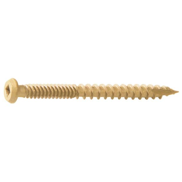 DECKMATE #9 x 3 in. Tan Self-Starting Internal Square Bugle-Head Composite Deck Screws (1 lb./66-Piece)