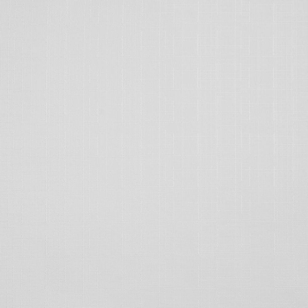 Winter White Light-Filtering Linen Look Grommet Curtain Panel