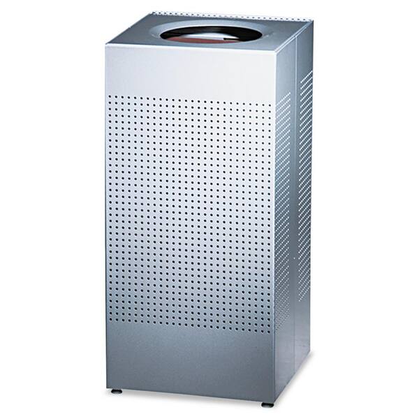 Rubbermaid Fgsc14eplsm 16 Gal Steel Rigid Plastic Square Trash Can Silver Brickseek Rubbermaid Fgsc14eplsm 16 Gal Steel, Mainstays 13g Stainless Steel Semi Round Waste Can