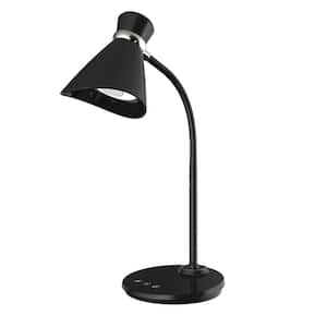 6-Watt Integrated LED Black Table Lamp
