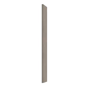 Miami Weatherwood Matte 6 in. W x 0.625 in. D x 42 in. H Flat Stock Assembled Base Kitchen Cabinet Outdoor Filler Strip