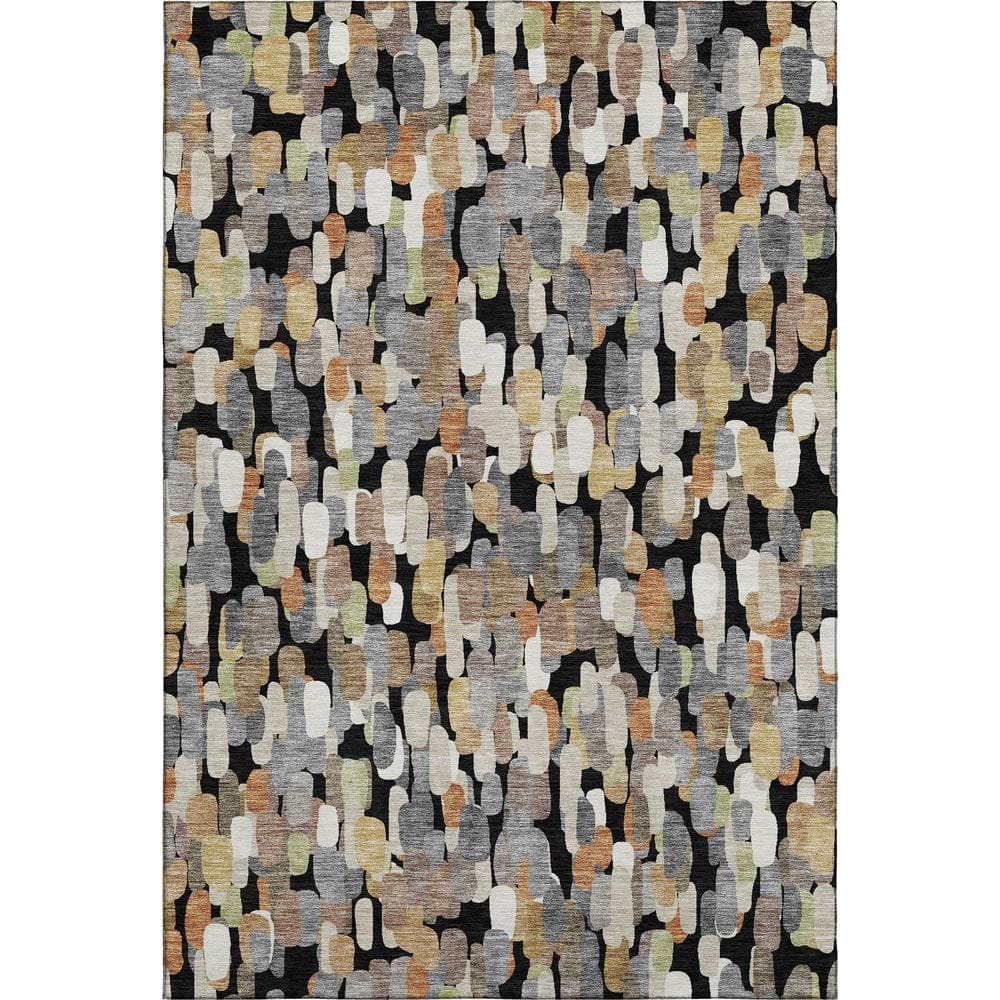 Mayfield Premium Machine Washable Abstract AMF2451 Black 10 ft. x 14 ft. Area Rug price history on PriceWatchPro