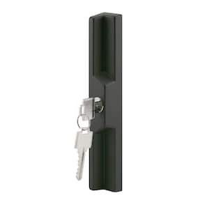 Diecast, Black, Outside Patio Door Pull with Key