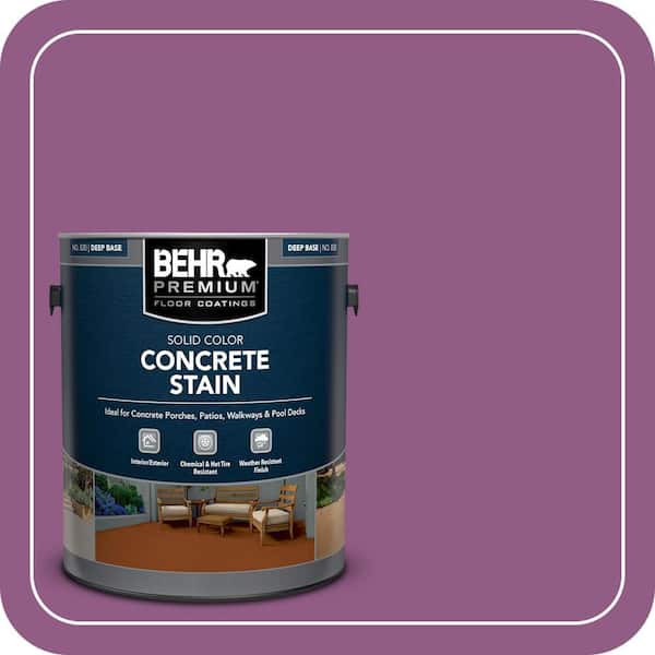 BEHR PREMIUM 1 gal. #OSHA-4 OSHA SAFETY PURPLE Solid Color Flat