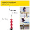 VEVOR Ice Drill Auger 6 in. Dia Nylon Ice Auger 39 in. Length Ice Auger Bit  Auger Drill with 11.8 in. Extension Rod BZHSNLYC3934683TRV0 - The Home Depot