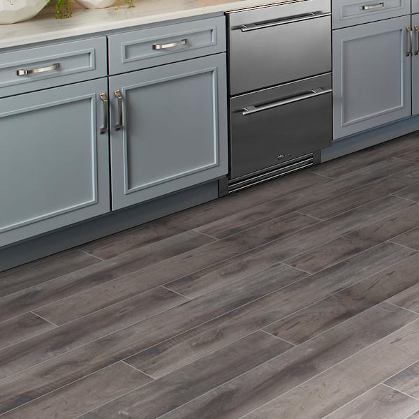 Country River Mist 8 in. x 48 in. Matte Porcelain Wood Look Floor and Wall Tile (10.66 sq. ft./Case)