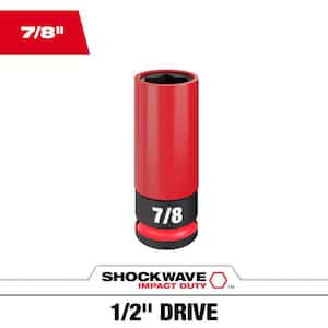 SHOCKWAVE 1/2 in. Drive 7/8 in. Lug Nut Impact Socket (1-Pack)