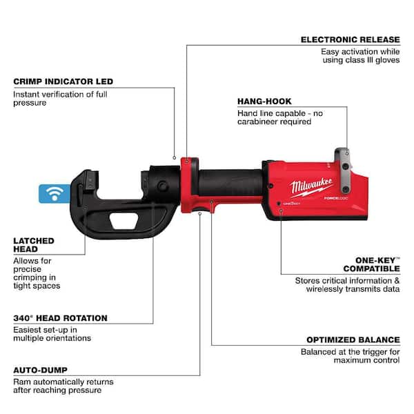 Milwaukee M18 18V Lithium-Ion Cordless FORCE LOGIC 12T Kearney