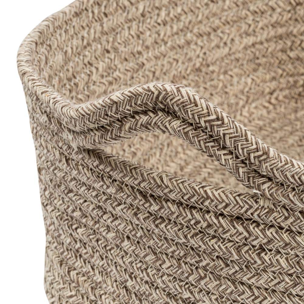 Champagne Wicker Rectangular Nesting Storage Basket Set