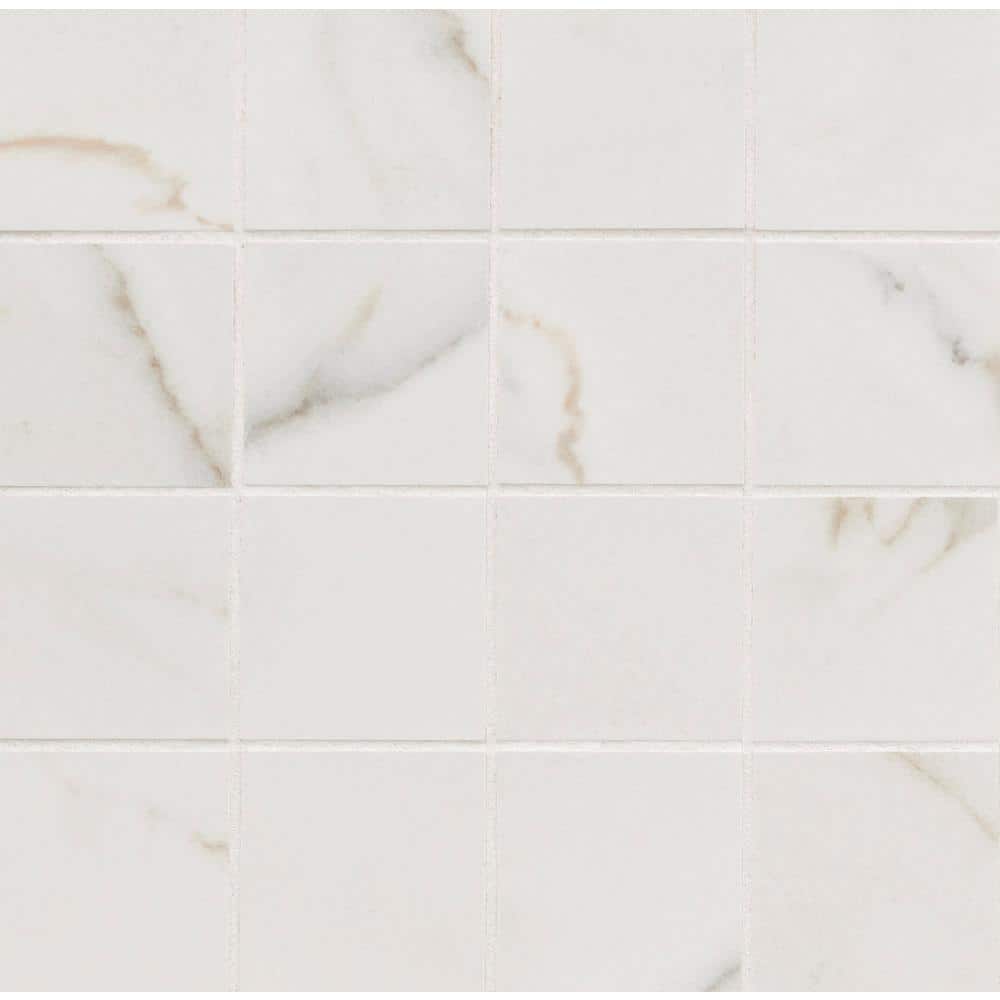 Leonardo Luccia 3 in. Square 12 in. x 12 in. x 0.39 in. Matte Porcelain Mesh-Mounted Mosaic Tile (10.89 sq. ft./Case) price history on PriceWatchPro