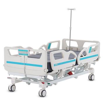 SKYSHALO Premium 5 Function Full Electric Hospital Bed, ICU Electric Medical Bed with Cardiac Chair Position, Trendelenburg QDDKLBBXGKJPN99LKV5-SK0305