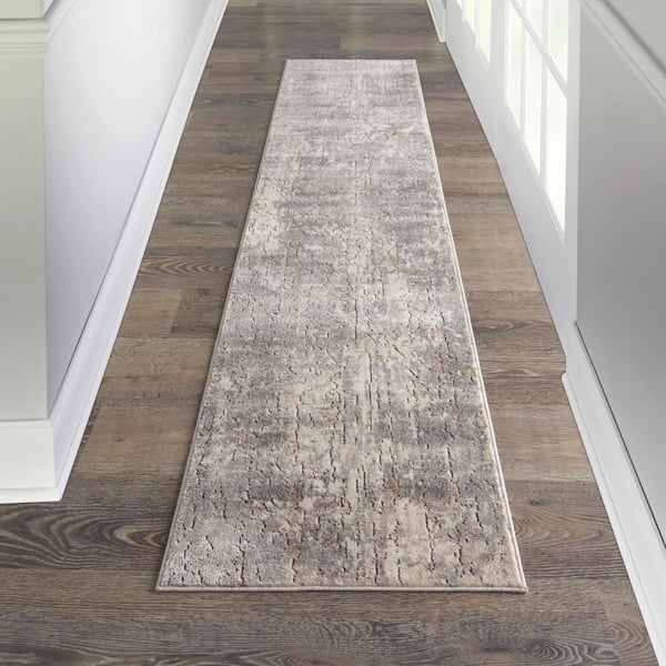 Concerto Beige/Grey 2 ft. x 10 ft. Abstract Rustic Kitchen Runner Area Rug