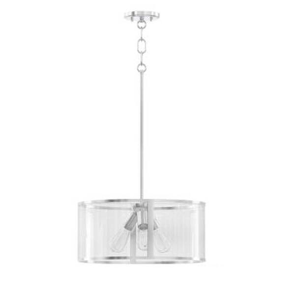 Fifth and Main Lighting Oxygen 3-light Brushed Nickel Pendant