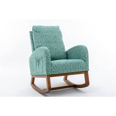 teal glider rocker