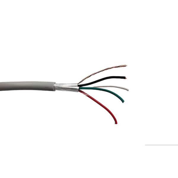 Micro Connectors, Inc 100 ft. 24AWG/4 Conductors Gray