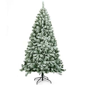6 ft. Unlit PVC Hinged Snow Flocked Artificial Christmas Tree