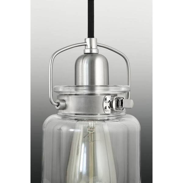Progress Lighting Calhoun Collection 5-Light Brushed Nickel Chandelier with Shade