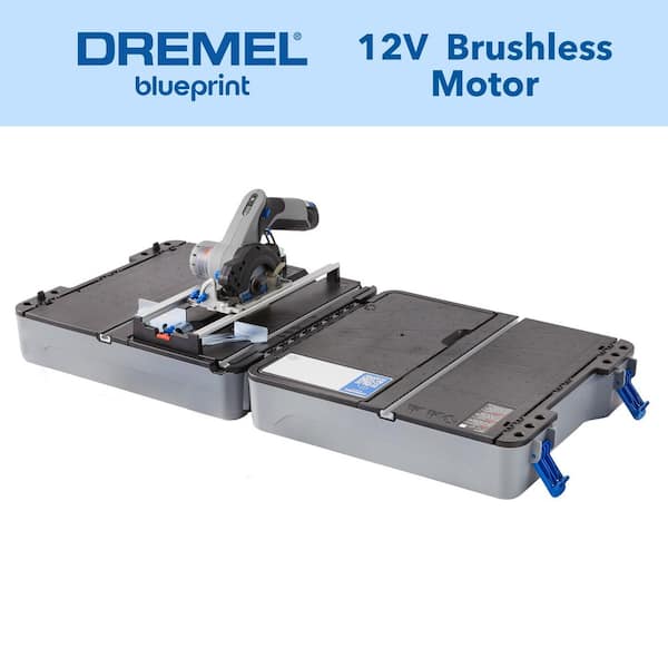 Blueprint Portable Saw Station with 12V Compact Circular Saw and Multi-Purpose Cutting Case