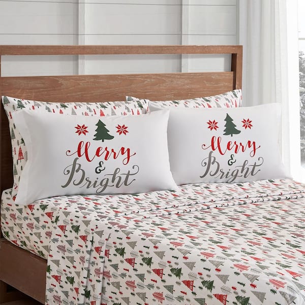 Unbranded Wonderland 6-Piece White Polyester Queen Sheet Set