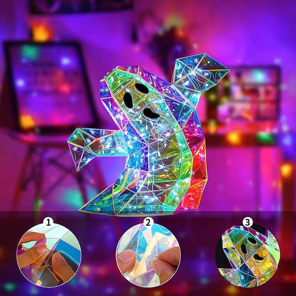 Prismatic Iridescent Spooky Ghost LED Light 22Lamps-016 - The Home
