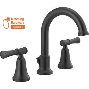 Chamberlain 8 in. Widespread 2-Handle Bathroom Faucet in Matte Black