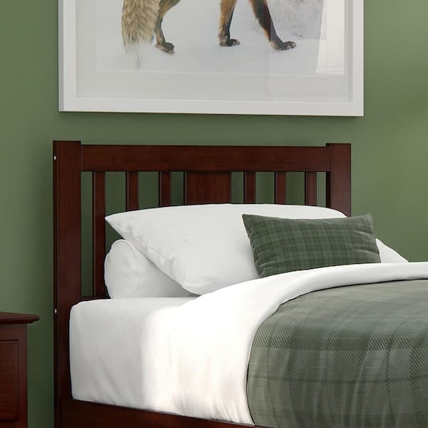 AFI Tahoe Walnut Twin Headboard with USB Turbo Charger