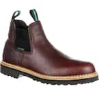 Men's Giant High Romeo Waterproof Shoe - Steel Toe - Soggy Brown Size 10.5(W)