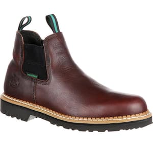 Men's Giant High Romeo Waterproof Shoe - Steel Toe - Soggy Brown - Size 8(W)