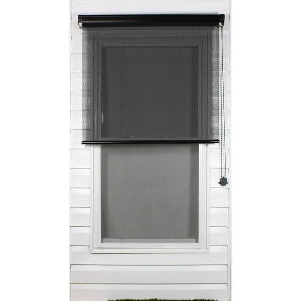 Coolaroo Black Exterior Roller Shade, 80% UV Block (Price Varies by Size)