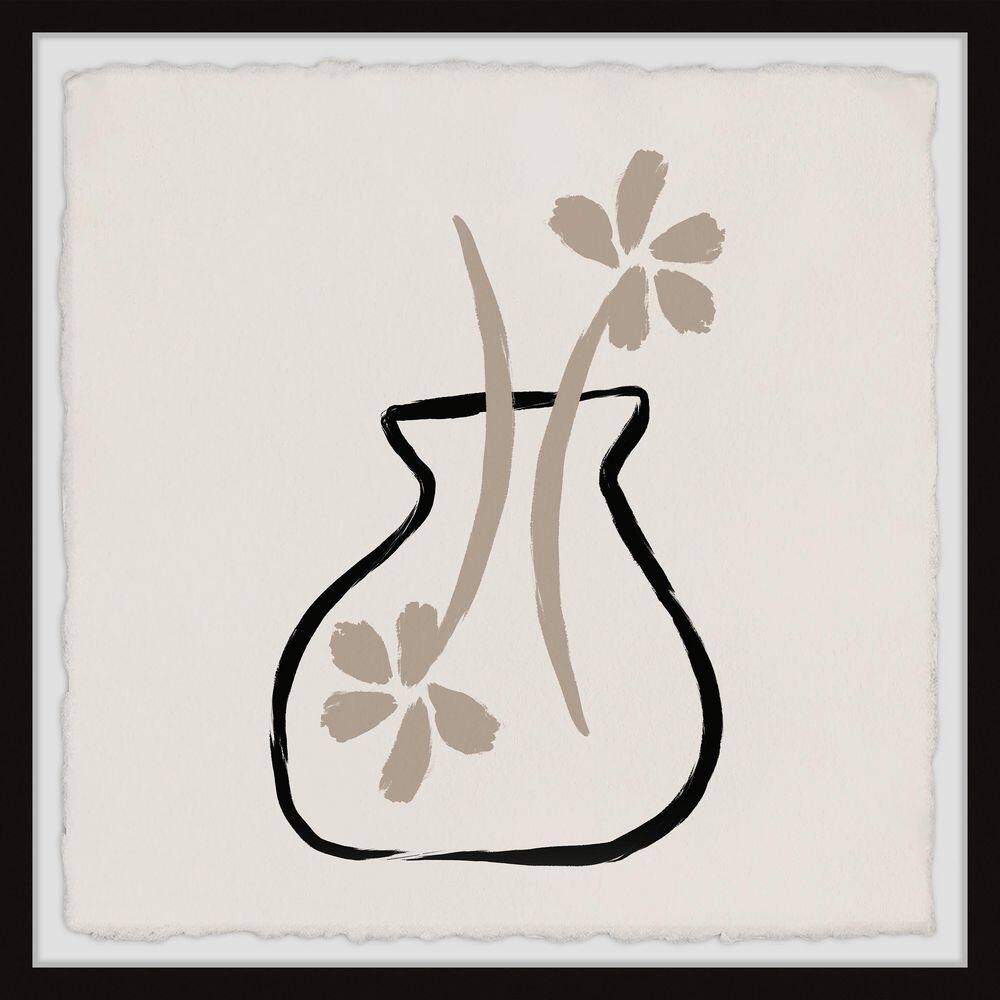 End to End by Marmont Hill Framed Abstract Art Print 12 in. H x 12 in. W