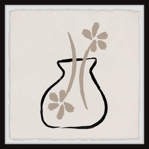 Unbranded End to End by Marmont Hill Framed Abstract Art Print 12 in. H x 12 in. W