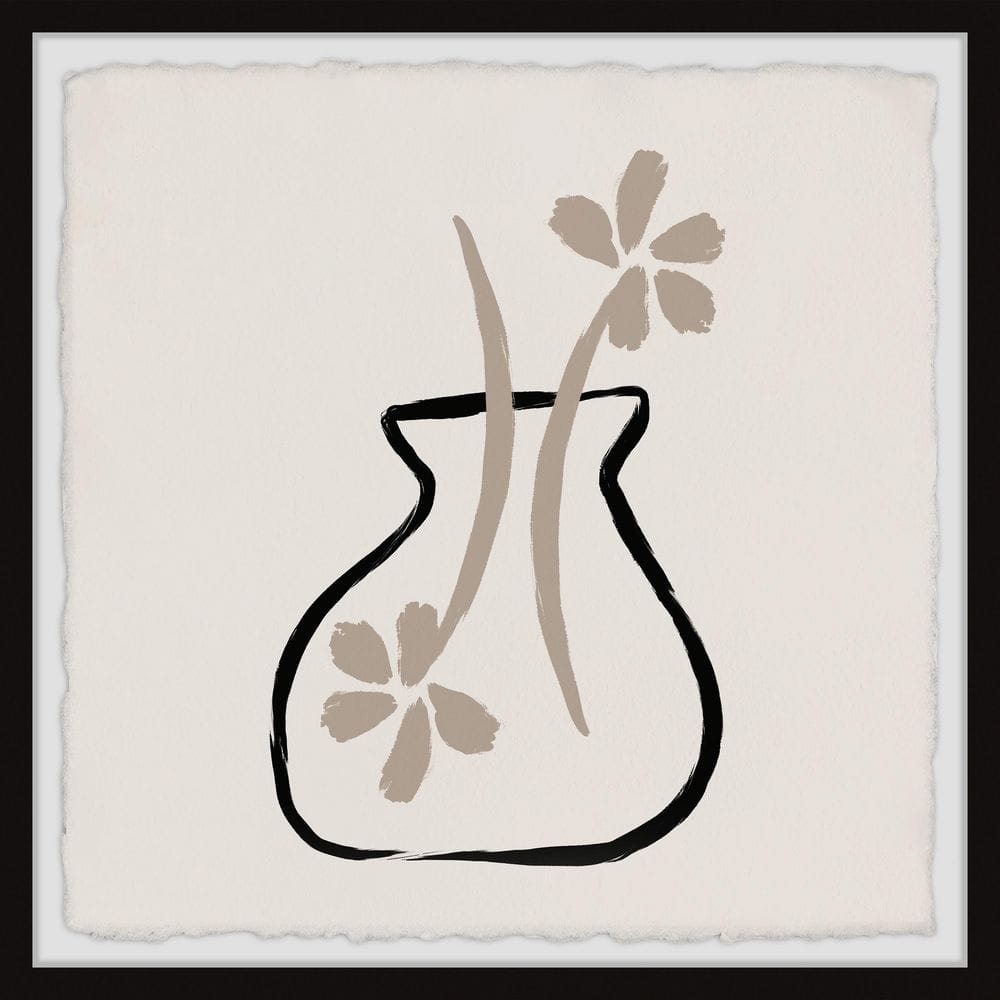 End to End by Marmont Hill Framed Abstract Art Print 18 in. H x 18 in. W