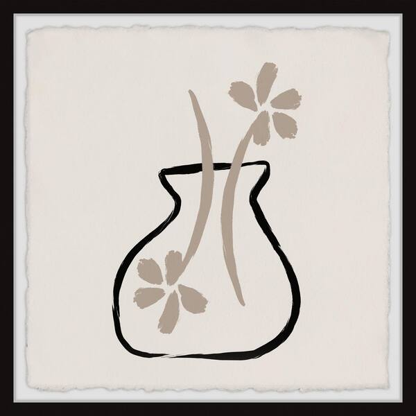 Unbranded End to End by Marmont Hill Framed Abstract Art Print 32 in. H x 32 in. W
