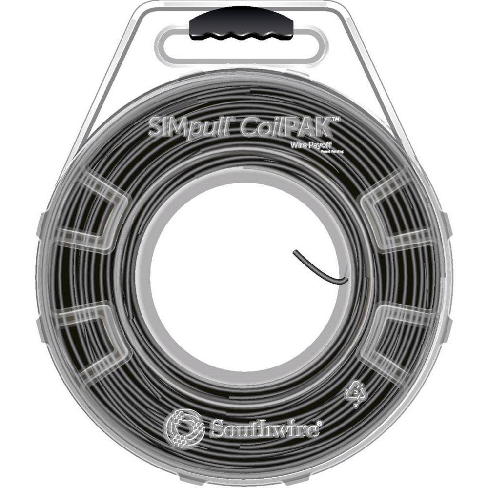 Southwire 1250 ft. Black 10/1 STR CU CoilPAK SIMpull THHN