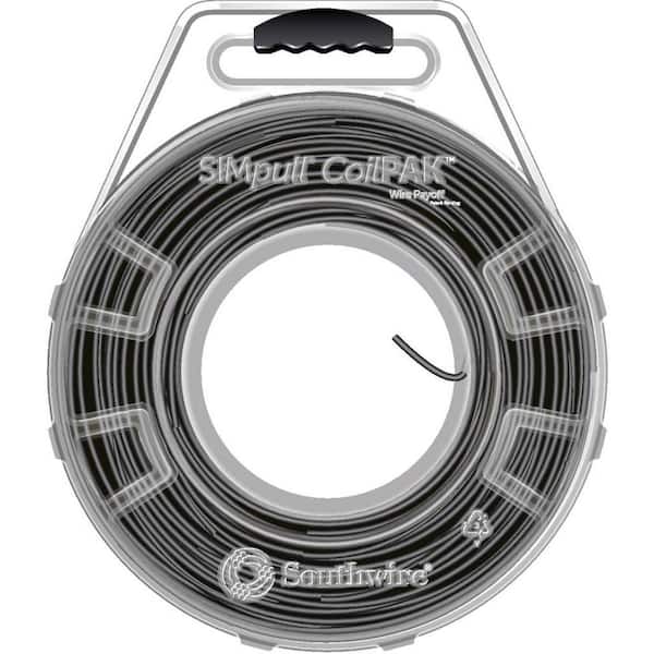 1250 ft. Black 10/1 STR CU CoilPAK SIMpull THHN Wire