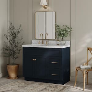 ARIEL Hamlet 42 in. W x 21.5 in. D x 34.5 in. H Freestanding Bath Vanity  Cabinet Only in White F043S-BC-WHT - The Home Depot