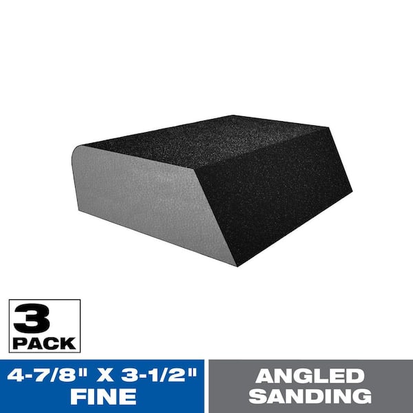 DIABLO 8 in. x 3 in. x 1 in. 100-Grit Extended Corner Contact Sanding Sponges for Drywall