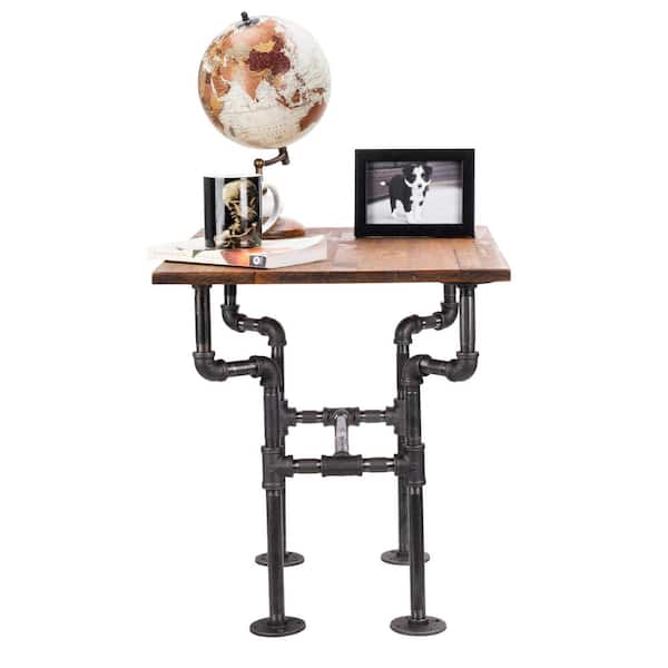 1/2 in. Black Pipe 10.5 in. W x 16/5 in. D x 19 in. H Streetlights Design End Table Kit 1/2 in. Black Pipe 10.5 in. W x 16/5 in. D x 19 in. H Streetlights Design End Table Kit