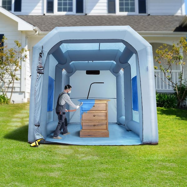 Inflatable Paint Booth 13 ft. x 10 ft. x 9 ft. Inflatable Spray Booth 900-Watt High Powerful Blowers Spray Booth Tent