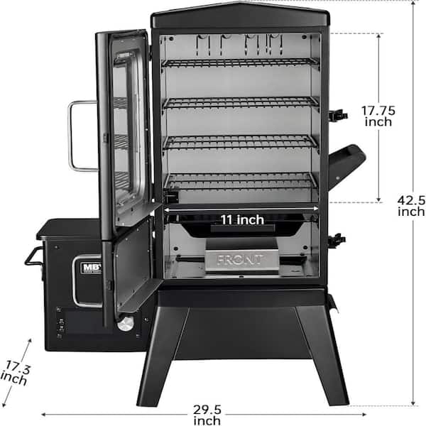 Maison Backyards 42in. Digital Electric Smoker in Black with 4