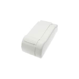 Fine/Line 30 3-3/4 in. Left-Hand End Cap for Baseboard Heaters in Nu White