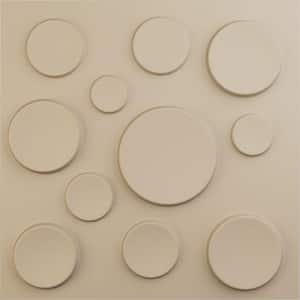 19-5/8"W x 19-5/8"H Cosmo EnduraWall Decorative 3D Wall Panel, Smokey Beige (Covers 2.67 Sq.Ft.)