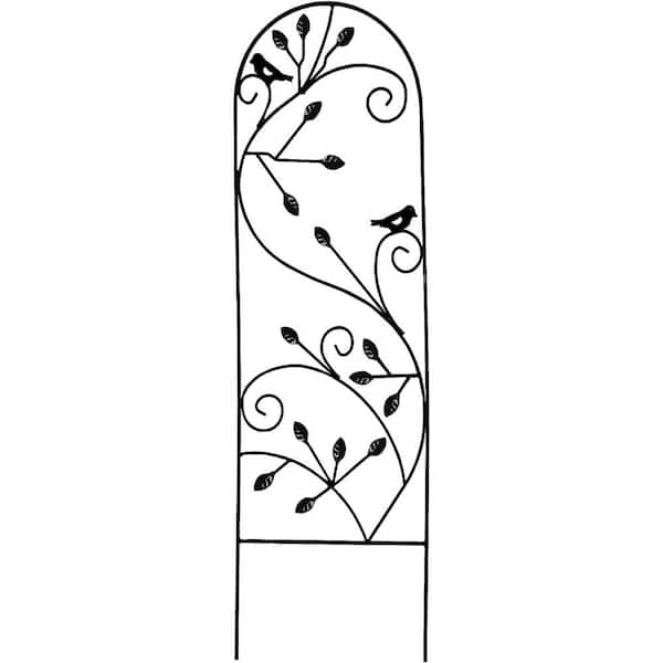 Ashman Online 46 in. Steel-Bird Design- Trellis (1-Pack)