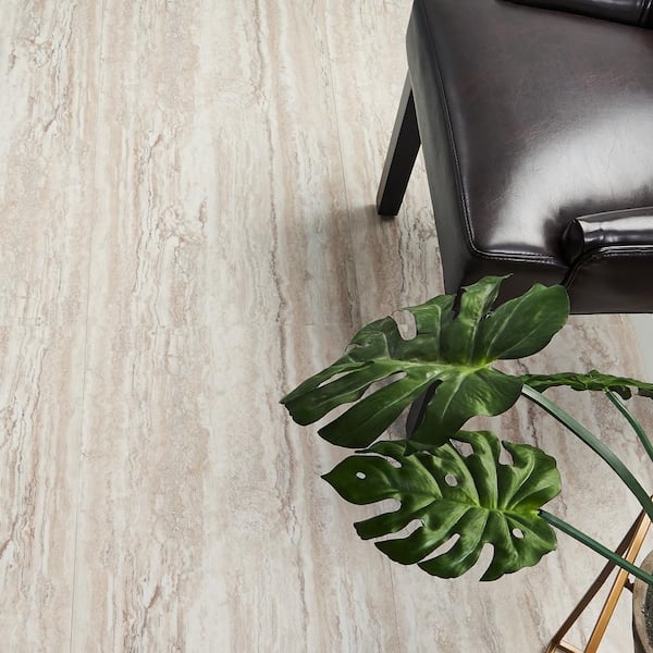 Ivy Hill Tile Duren 28mil Riverstone Camel 18 in. x 36 in. Glue Down Luxury Vinyl Tile Flooring (36 sq. ft.)