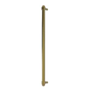 18 in. Center-to-Center Refrigerator Pull in Unlacquered Brass