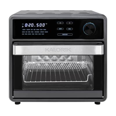 MAXX 16 qt. Black Touchscreen Air Fryer Oven